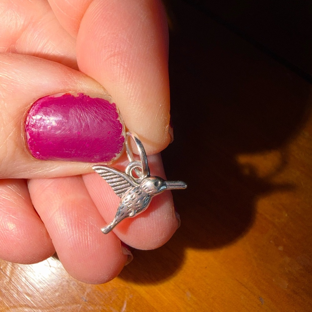 NWOT Silver Hummingbird Bird Pendant Charm. MUST BE BUNDLED